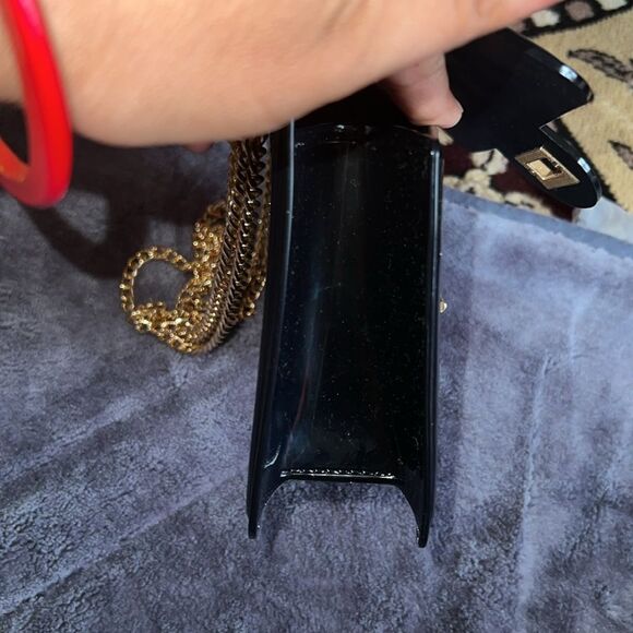 Women’s black bag with golden chain strap,NWOT - Picture 6 of 6